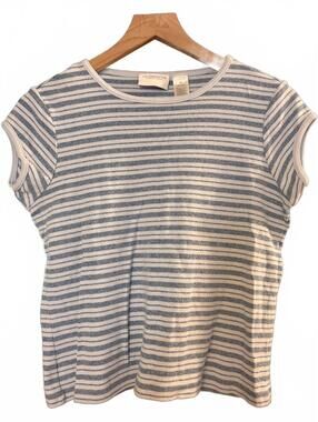 90’s cap sleeve cotton t shirt - medium